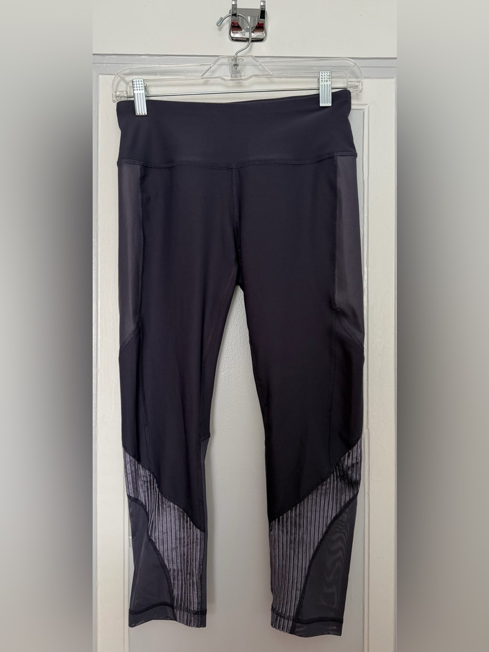 90 Degree By Reflex Purple Activewear Leggings with Logo